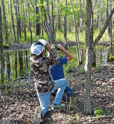 boys bird watching