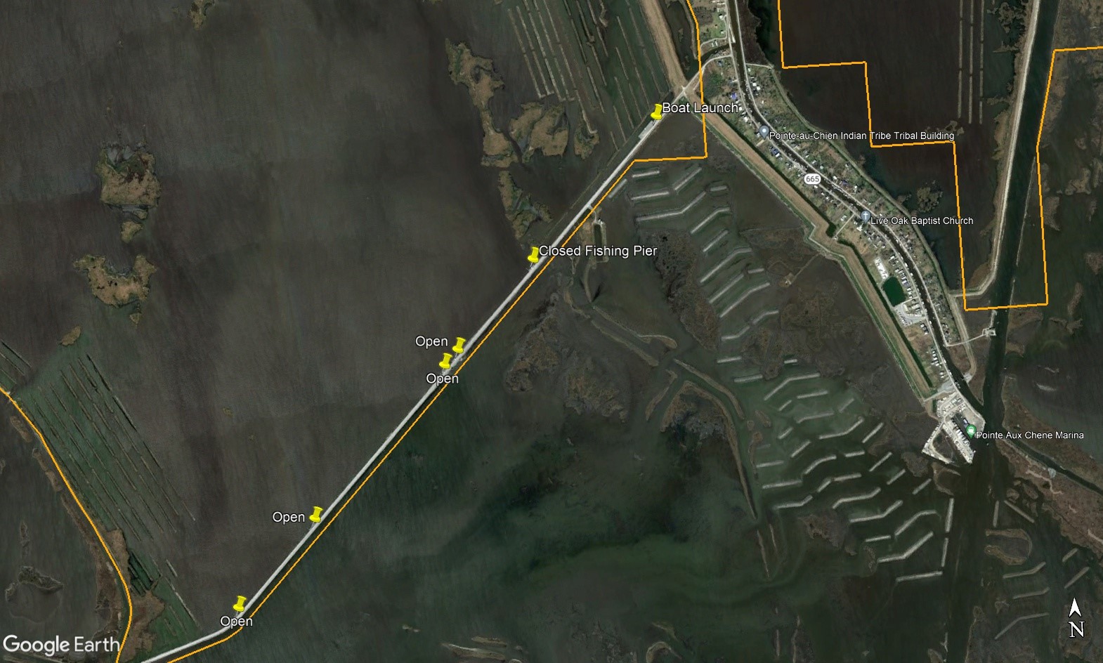 Wonder Lake Fishing Piers on PointeauxChenes WMA to be Closed Due to