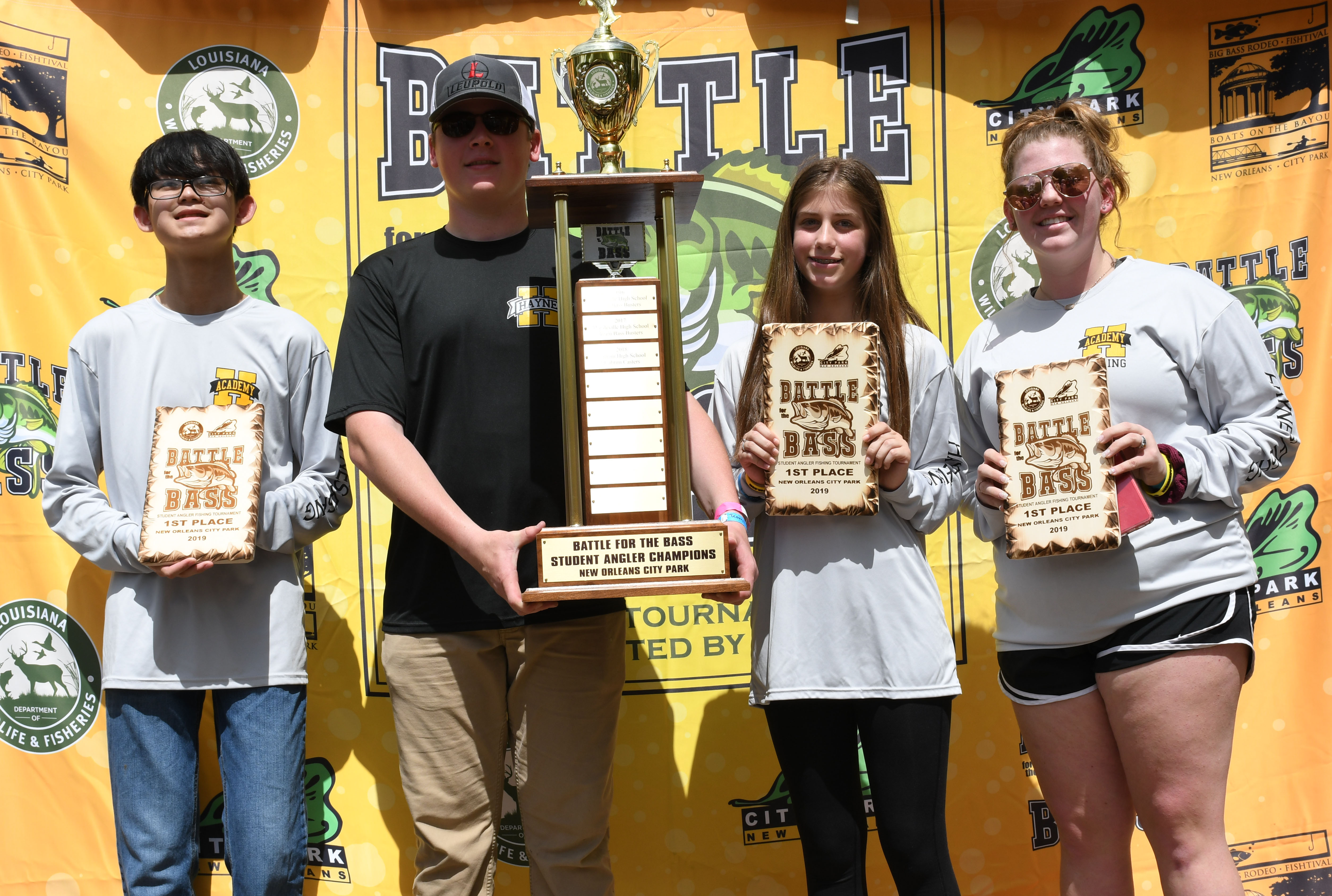 Haynes Academy, Team 1, took home the coveted trophy as the 2019 winners of Battle for the Bass.