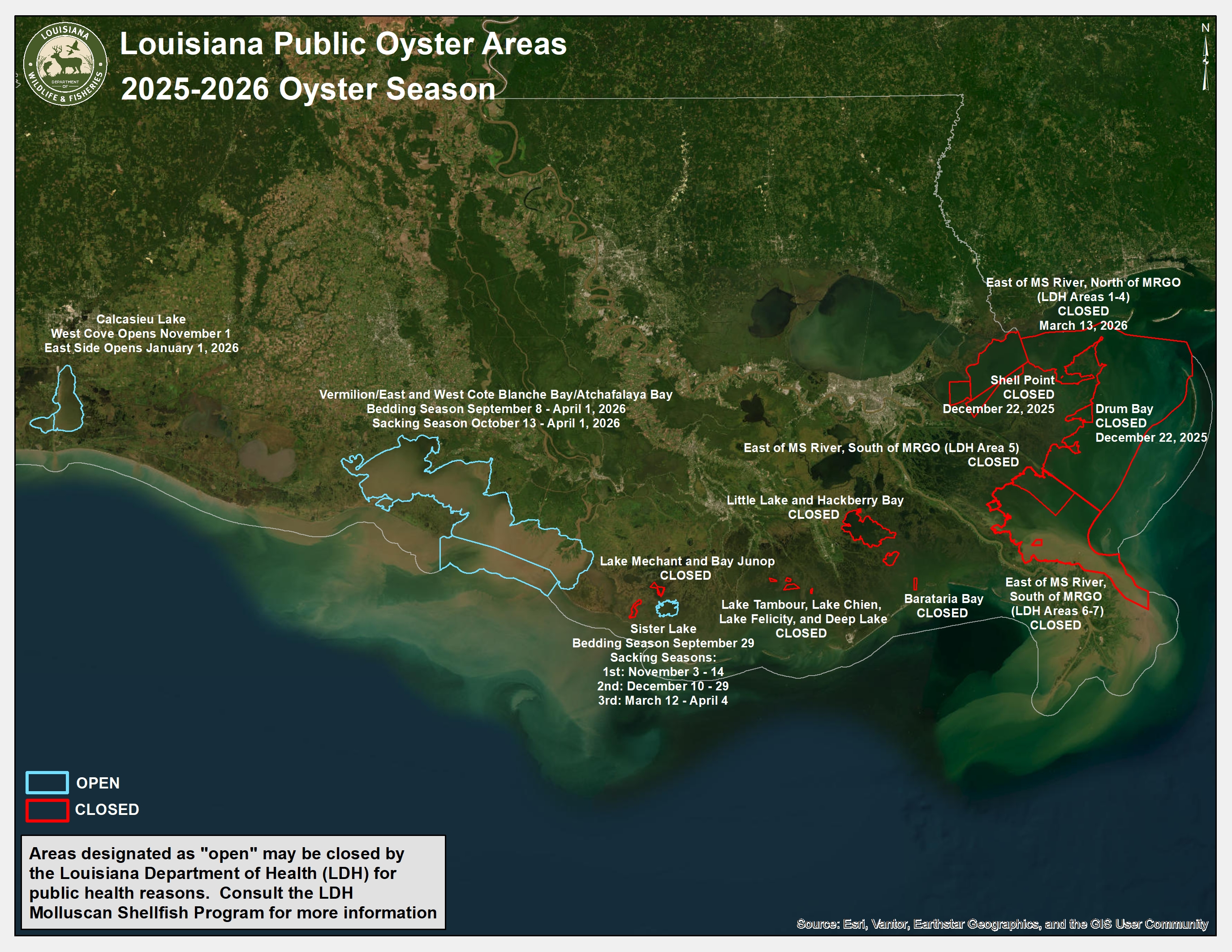 2025-26 oyster season overview map