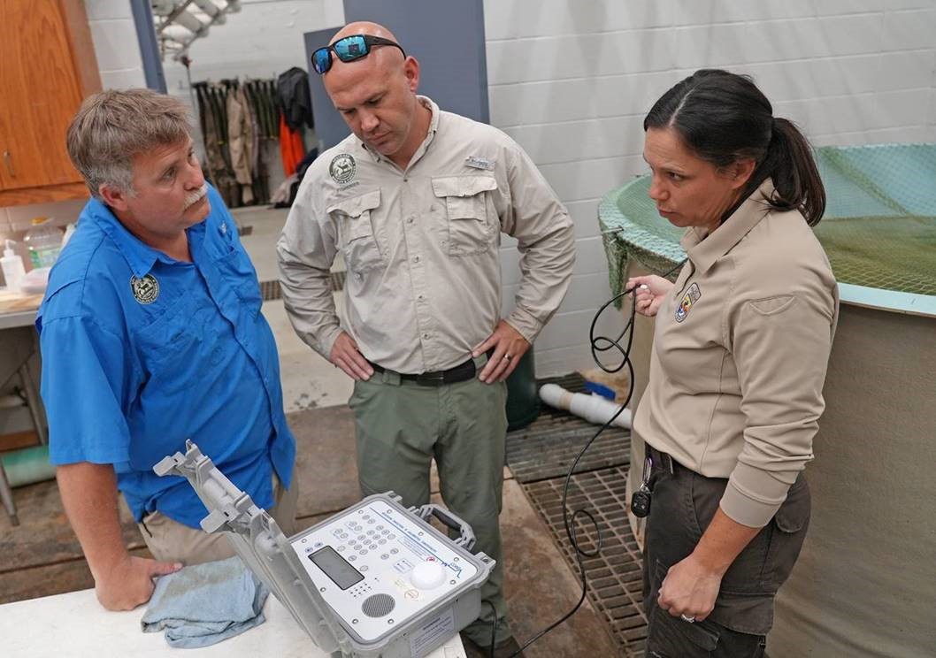 Image of Testing the Telemetry and Tracking Receiver