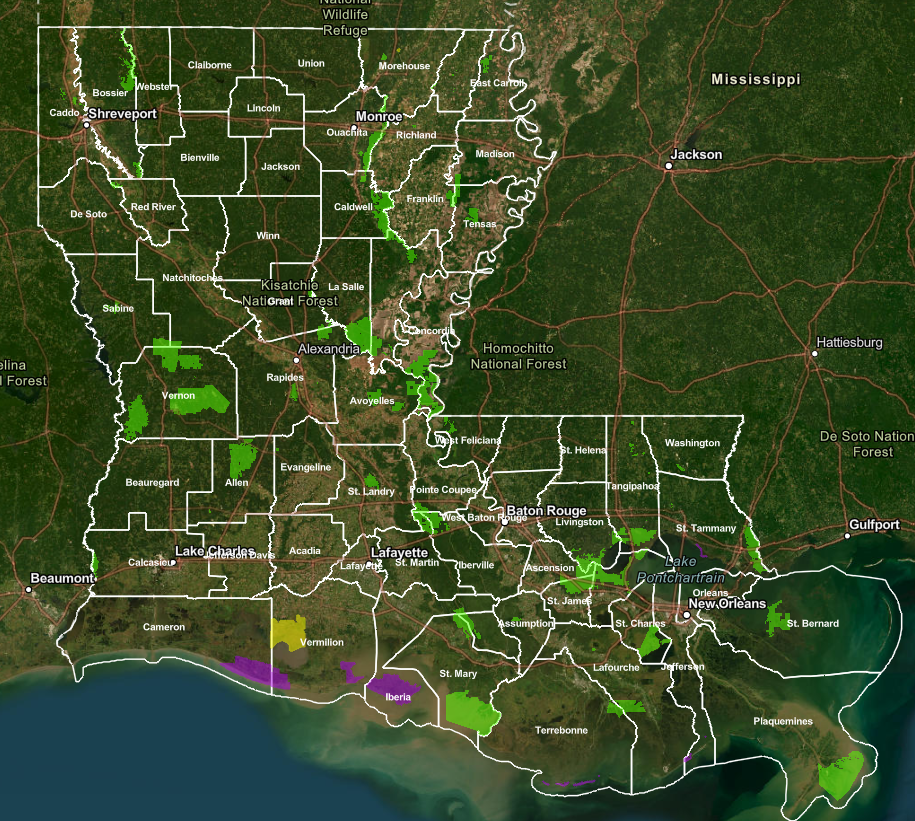 Map screenshot of the outdoor explorer home page