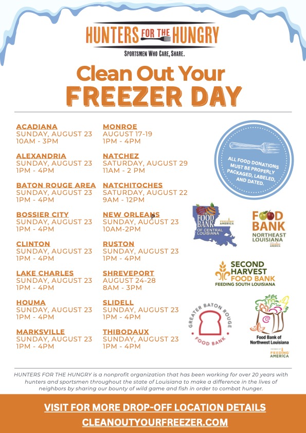 Hunters For The Hungry Louisiana graphic