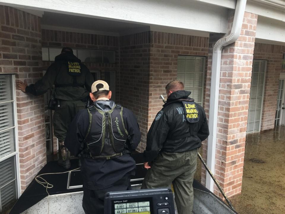 LDWF agents during rescue operations