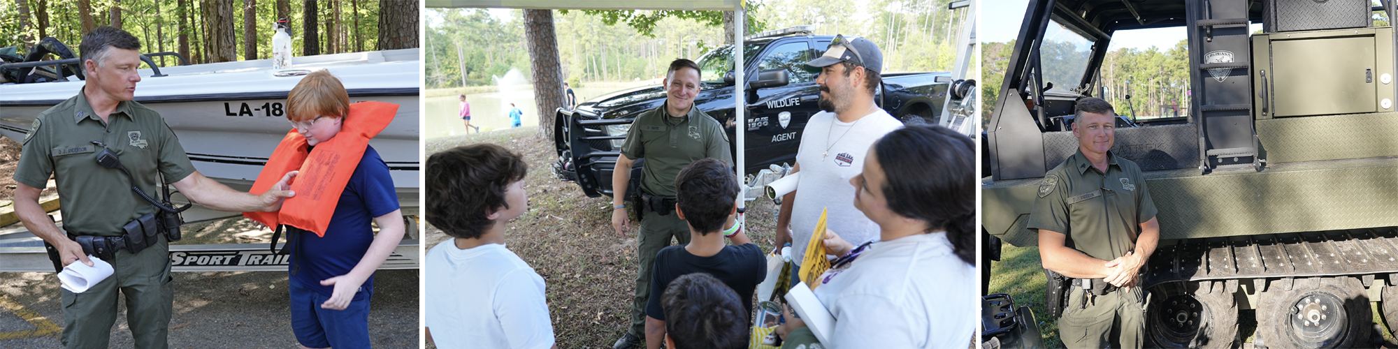 collage of enforcement agent images  