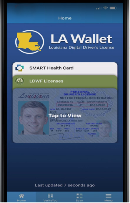 Louisiana expands LA Wallet to include an individual's COVID-19 vaccine  verification