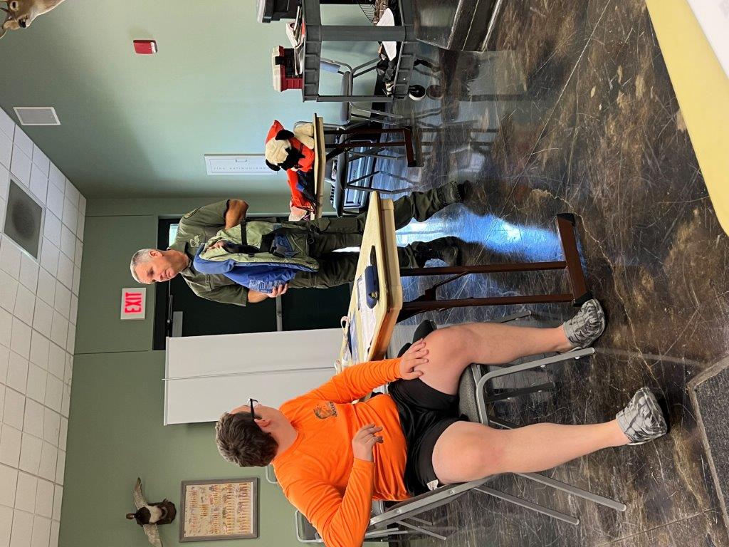 instructor during boater ed class