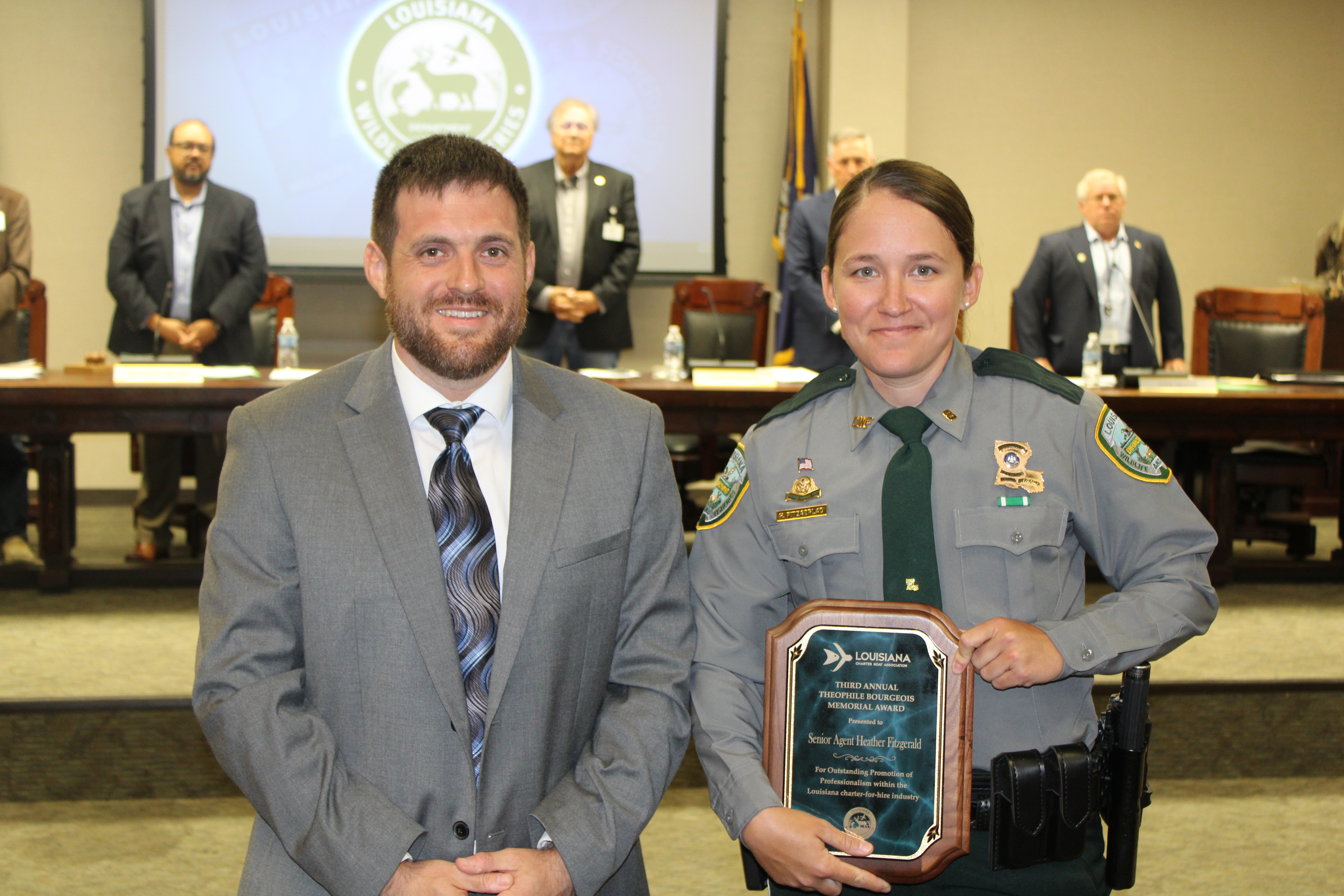 LCBA Richard Fischer and Senior Agent Heather Fitzgerald