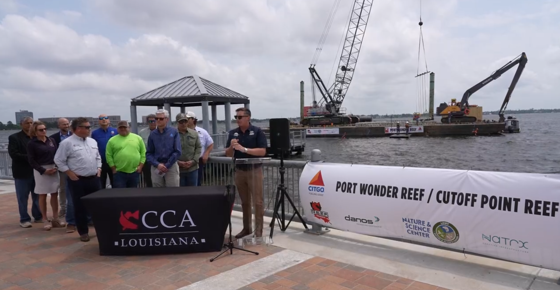 Press conference of Port Wonder Reef