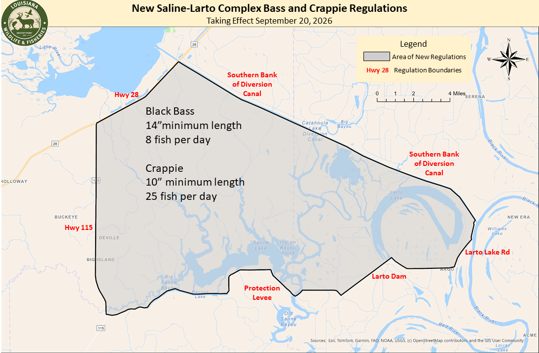 Map Showing Boundaries of New Saline-Larto Regs