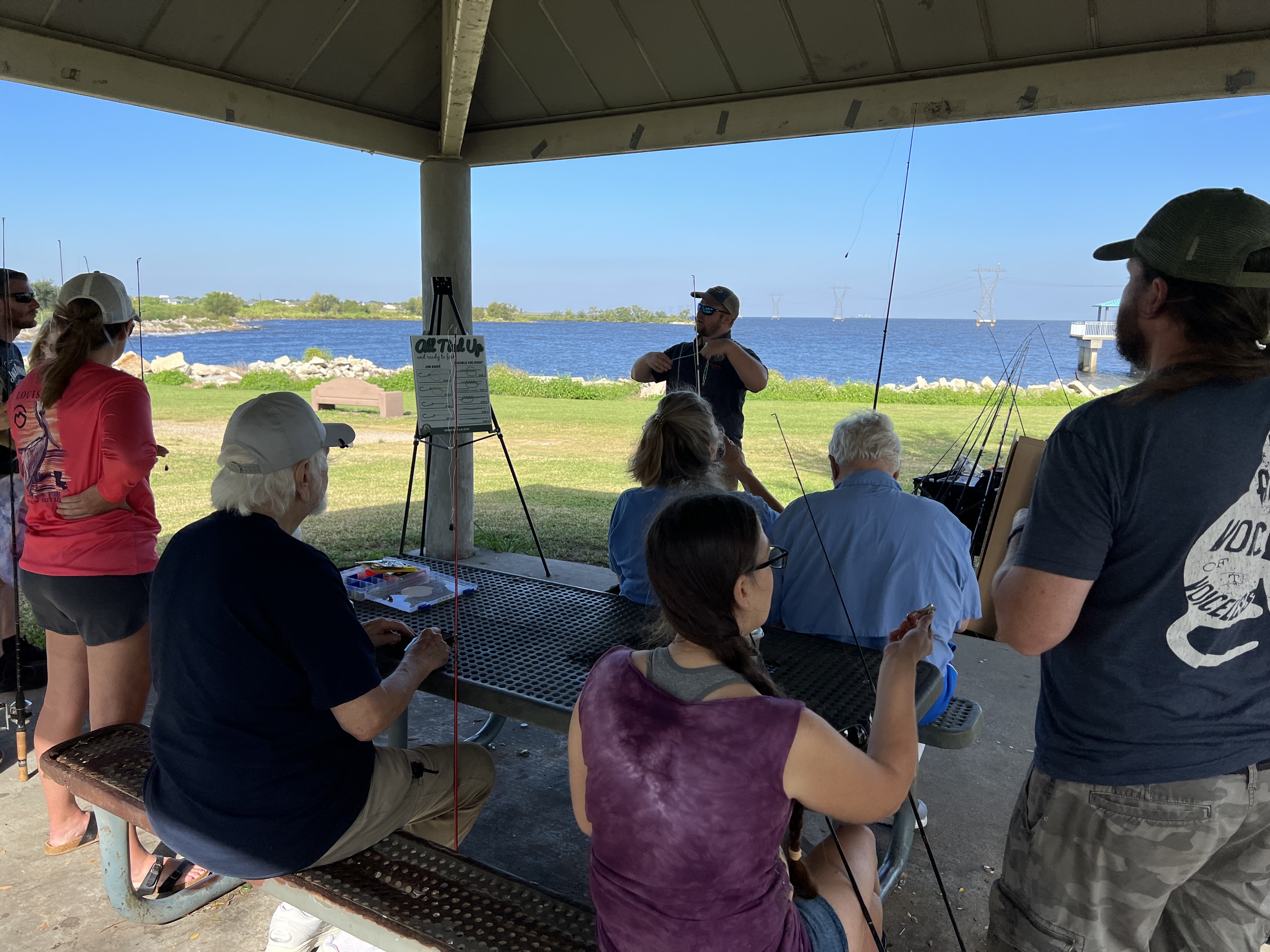 picture of fishing instruction