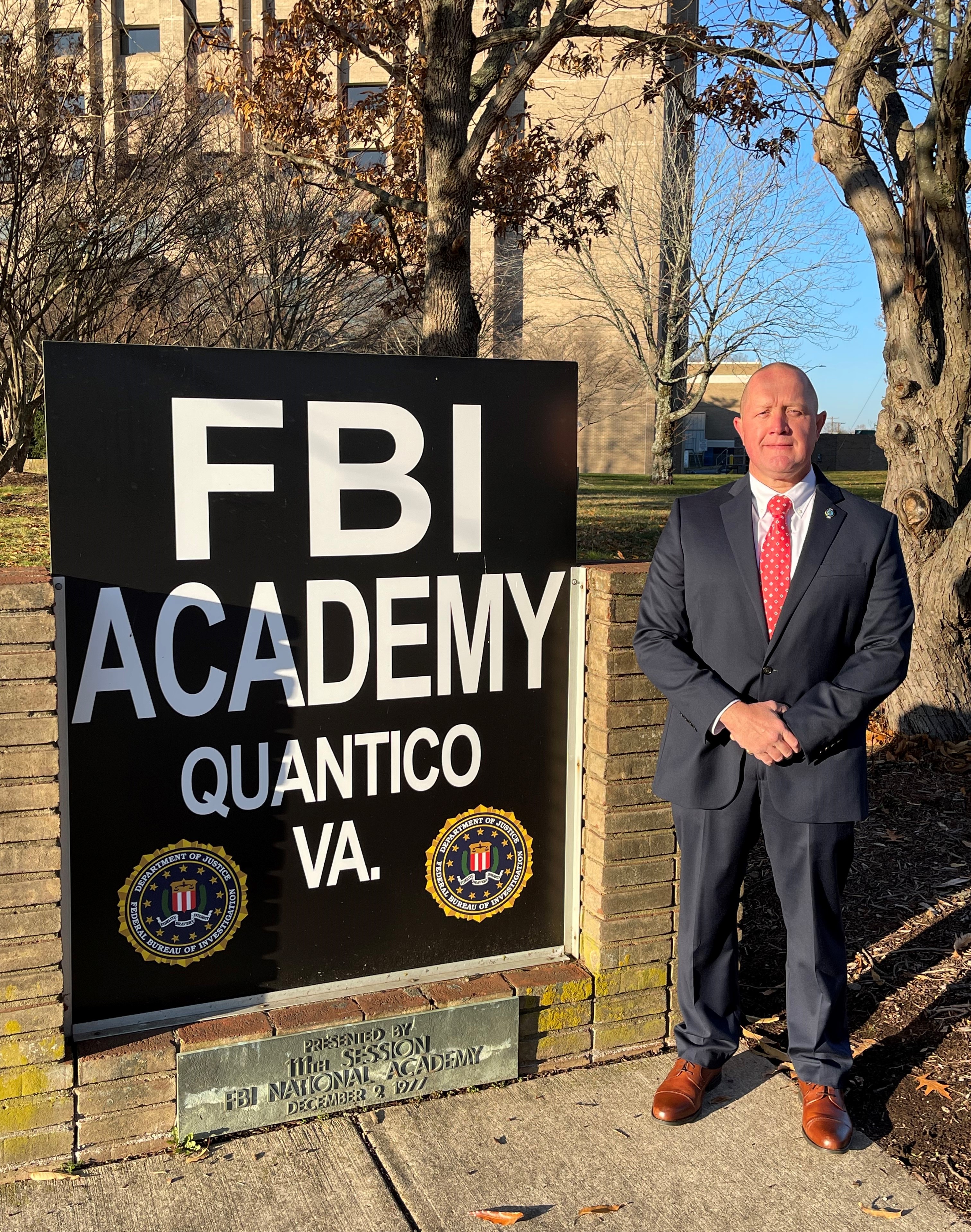Clay Marques at Quantico FBI headquarters