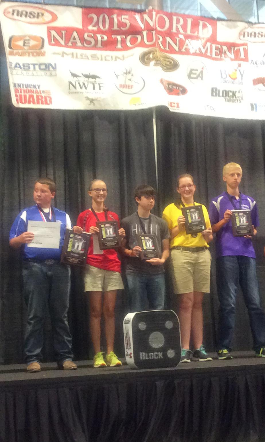 Nathan Delill of Buckeye High School and Anna Robbins of Benton Middle School 