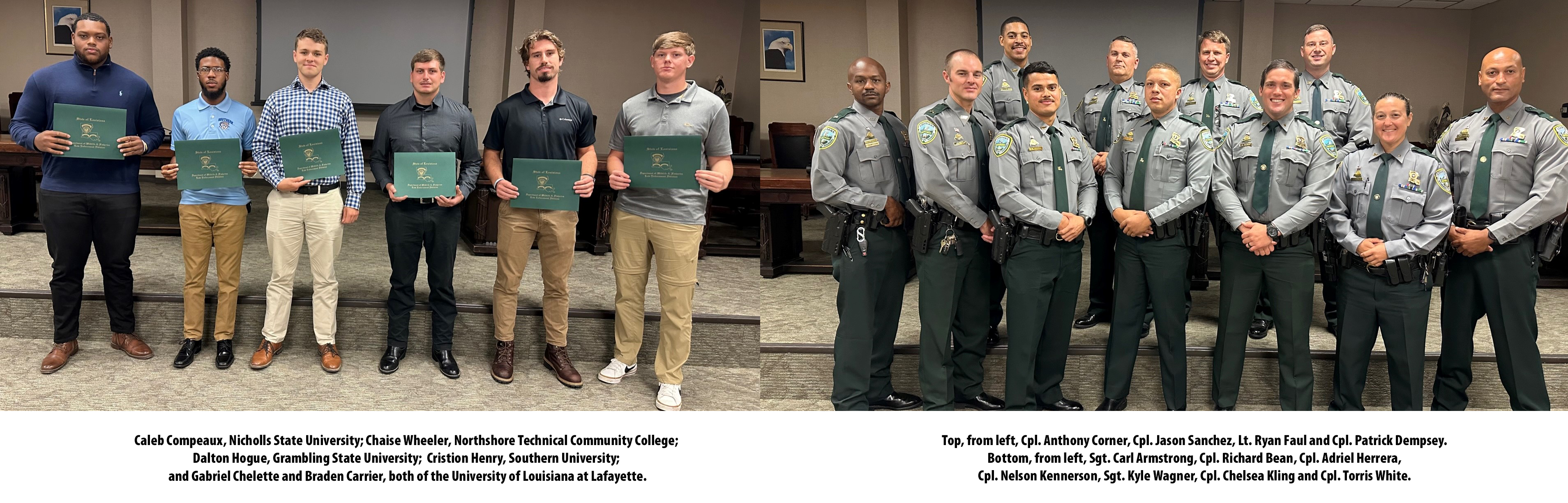 enforcement intern photo with agents