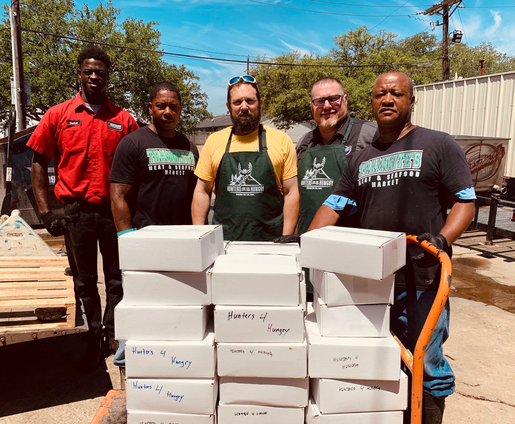 photo of Processed deer meat ready to be given to the needy.